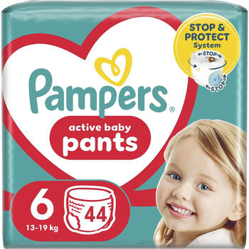 Підгузки-трусики Pampers Pants 6 (14-19 кг), 44 шт. - Pampik