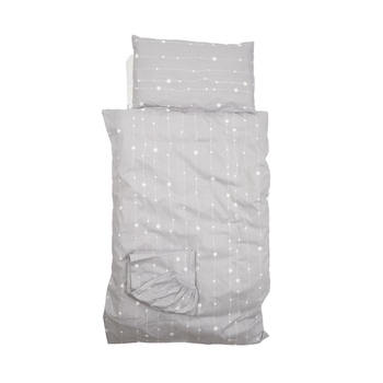 Комплект постільної білизни Twins для двійні, 110х70 см, 6 предметів, сірий (3022-TW2-10) - Pampik