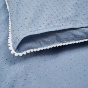 Комплект постільної білизни Twins Батист 3D, 120х90 см, 4 предмети, джинсовий (3034-TB-09) - Pampik - 3