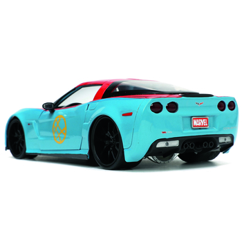 Машина металлическая Jada Марвел Шевроле Корвет с фигуркой Доктора Стренджа, 1:24, голубой (253225024) - Pampik - 4