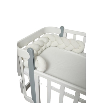 Бампер-косичка Twins Ego, 3-х прядная, 150 см, светло-бежевый (2020-K3-150Е-202) - Pampik