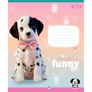 Набор тетрадей 1 Вересня Funny Pets, А5, в клетку, 12 листов, 25 шт. (768208) - Pampik - 2