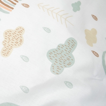 Комплект постільної білизни Twins Sky Rainbow, 120х90 см, 4 предмети, білий з ментоловим (3023-TS-14R) - Pampik - 3