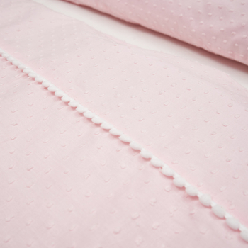 Комплект постільної білизни Twins Батист 3D, 120х90 см, 4 предмети, рожевий (3034-TB-08) - Pampik - 3