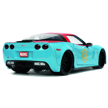 Машина металлическая Jada Марвел Шевроле Корвет с фигуркой Доктора Стренджа, 1:24, голубой (253225024) - Pampik - 5