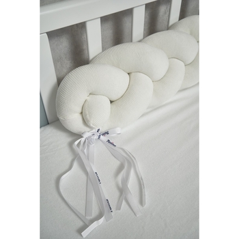 Бампер-косичка Twins Ego, 3-х прядная, 150 см, светло-бежевый (2020-K3-150Е-202) - Pampik - 3