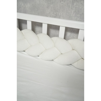 Бампер-косичка Twins Ego, 3-х прядная, 150 см, светло-бежевый (2020-K3-150Е-202) - Pampik - 4