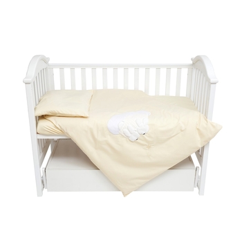 Комплект постільної білизни Babycentre & Twins Moonlight, 3 предмети, ванильний (4011-ZBTMO-05) - Pampik