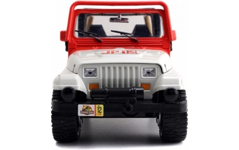 Машина металева Jada Парк Юрського періоду Джип Вранглер (1992), 1:24, білий з червоним (253253005) - Pampik - 7