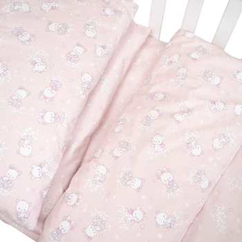 Комплект постільної білизни Twins Be Happy, 4 предмети, рожевий (3078-TBH-08) - Pampik - 4