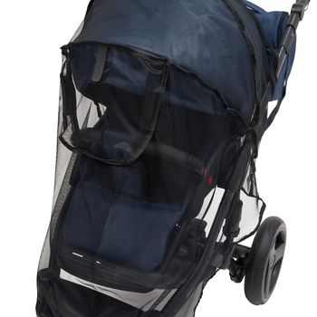 Москітна сітка Twins для прогулянкової коляски, чорний (8012-13) - Pampik