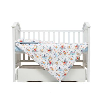 Комплект постільної білизни Twins Castel Prince, 4 предмети, блакитний (3027-TC-04) - Pampik - 2