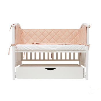 Бампер Twins Premium, стьобаний, 360х30 см, бежевий (2027-P200-02NEW - Pampik - 2