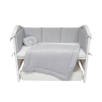 Бампер Twins Ego, 240х32 см, сірий (2031-TE-10) - Pampik - 2