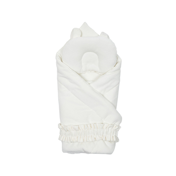 Набір Twins Ego: плед, подушка та резинка, світло-бежевий (1497-НТЕ-202) - Pampik