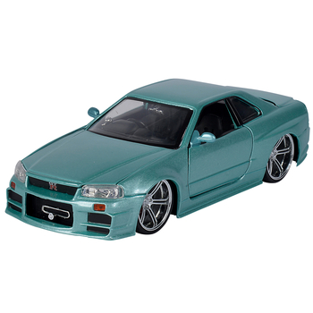 Машина металева Jada Форсаж Ніссан Скайлайн (2002), 1:24, бірюзовий (253203066) - Pampik