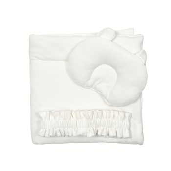 Набір Twins Ego: плед, подушка та резинка, світло-бежевий (1497-НТЕ-202) - Pampik - 2