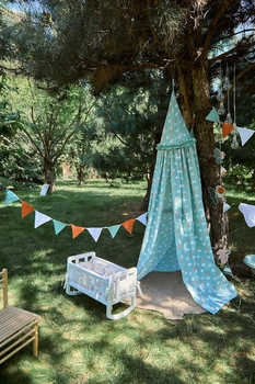 Балдахін-шатро Twins Cozy Dream Mint Cloud, поплін, м'ятний (1099-99TCD-14) - Pampik - 4