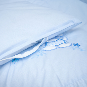 Постельный комплект Twins Limited Dog & cat, 4 эл., голубой (3094-TL-04) - Pampik - 4