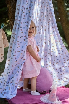 Балдахін-шатро Twins Cozy Dream Grey Rainbow поплін, сірий (1099-99TCD-10) - Pampik - 11