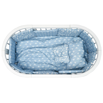 Постільний комплект Twins Dolce Limited Звірята, 8 ел., синій (4060-DL-011) - Pampik