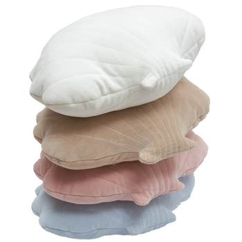 Бампер-подушка Twins Ракушка, велюр, 47х33 см, бежевый (2024-BPTM-206) - Pampik - 2