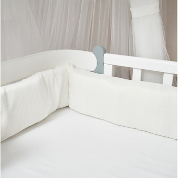 Бампер-валик Twins Ego, велюр, 240 см, молочний (2032-BVTEV-202) - Pampik - 2