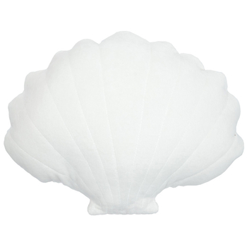 Бампер-подушка Twins Ракушка, велюр, 47х33 см, молочный (2024-BPTM-202) - Pampik