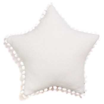 Бампер-подушка Twins Звездочка Маршмелоу, велюр, 37х37 см, белый (2020-BTZM-01) - Pampik - 2