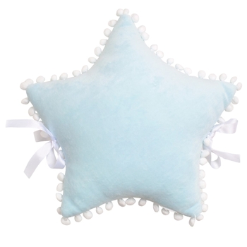 Бампер-подушка Twins Звездочка Маршмелоу, велюр, 37х37 см, мультиколор в ассортименте (2020-BTZM-20) - Pampik