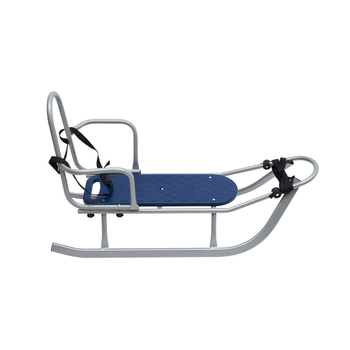 Санки Adbor Piccolino Standart зі спинкою, сірий (0002-APS-10) - Pampik