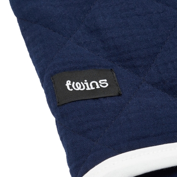 Конверт Twins Geometry, муслін стьобаний, 0-6 міс., Dark Navy темно-синій (9017-TGM-09) - Pampik - 4