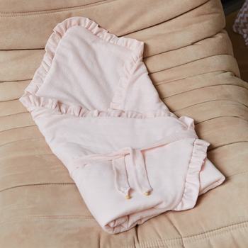Конверт-плед на виписку Twins Softie, інтерлок, 90x90 см, рожевий (9015-TSF-08) - Pampik - 7