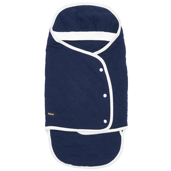 Конверт Twins Geometry, муслін стьобаний, 0-6 міс., Dark Navy темно-синій (9017-TGM-09) - Pampik