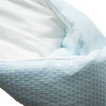 Конверт-плед Twins Cotton New, зі зйомним наповненням, 90х90 см, блакитний (9026-TCN-04) - Pampik - 2