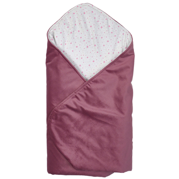 Конверт-плед Twins Velvet Print, 80x80 см, purpur рожевий дим (9016-TVP-23) - Pampik