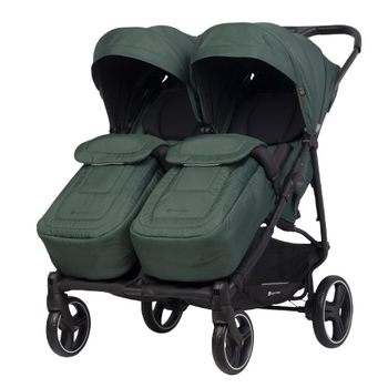 Прогулянкова коляска для двійні Euro-Cart Doblo 2024 Jungle (EGDOB24-21) - Pampik