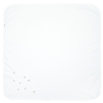 Крыжма-плед Twins Ласточки, флис, 100x100 см, белый (1408-КТLF100V01) - Pampik - 2