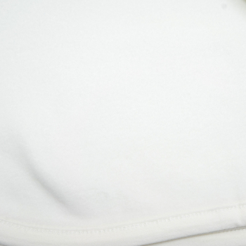 Крыжма-плед Twins, флис без декора, 100x100 см, белый (1408-КТLF1001) - Pampik - 5