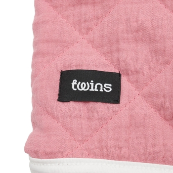 Конверт Twins Geometry, муслін стьобаний, 0-6 міс., Peony рожевий (9017-TGM-08) - Pampik - 4