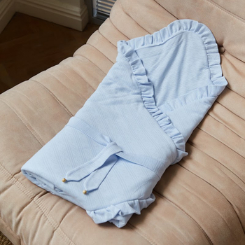 Конверт-плед на виписку Twins Softie, інтерлок, 90x90 см, блакитний (9015-TSF-04) - Pampik - 8