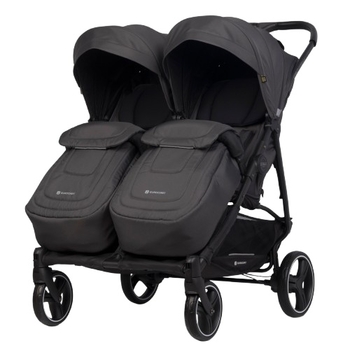 Прогулочная коляска для двойни Euro-Cart Doblo 2024 Iron (EGDOB24-16) - Pampik