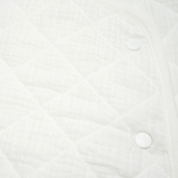 Конверт Twins Geometry, муслін стьобаний, 0-6 міс., Milk молочний (9017-TGM-202) - Pampik - 2