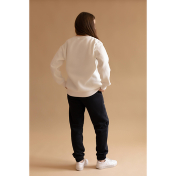 Свитшот Twins утепленный с вышивкой, р.M, ecru, беж светлый (W-202-ST-M-202) - Pampik - 5