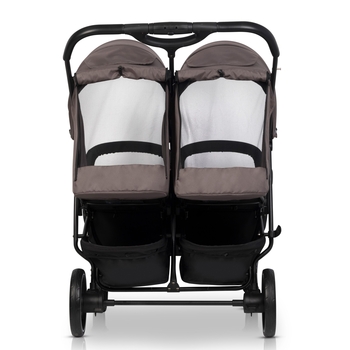Прогулянкова коляска для двійні Euro-Cart Doblo 2024 Taupe (EGDOB24-25) - Pampik - 2