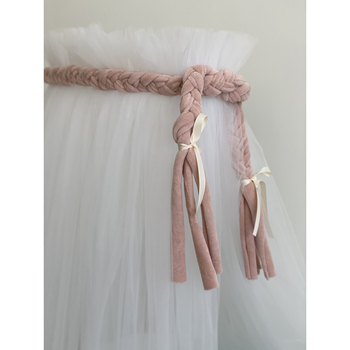 Декор кіска Twins Air, велюр, powder pink, пудра (7001-DK-24) - Pampik - 2