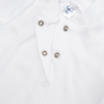 Набір на виписку Twins для хлопчика, 3 предмета, інтерлок, р.56, white, білий (W-190-TХ-56-01) - Pampik - 4