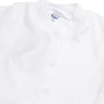 Набір на виписку Twins для хлопчика, 3 предмета, інтерлок, р.56, white, білий (W-190-TХ-56-01) - Pampik - 3