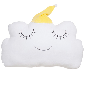 Бампер подушка Twins Cloud, 52х35х10 см, белый с желтым (7099-DC-05) - Pampik