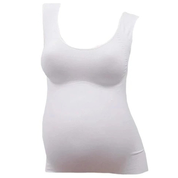 Майка RelaxSan с поддержкой для груди, р.S, белый (5300/360) - Pampik